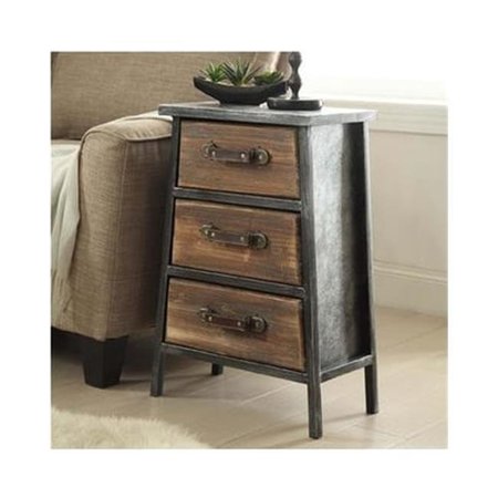 COMFORTCORRECT Urban Collection 3 Drawer Chest; Black & Grey CO192941